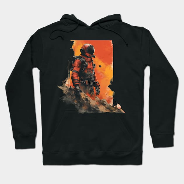 Martian Pioneer Hoodie by PixelPusherArt